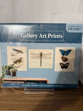 Gallery Art Prints Botanical & Insect Set - Blue Accent